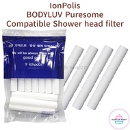 [IonPolis] Shower head filter Bodyluv Puresome Compatibe -Rust &amp; Impurities Removal / shower filter /water filter / filtre / Korean made Product / Shower Filter Cartridge