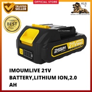 IMOUMLIVE 21V Lithium Ion Battery 2.0Ah / 3.0Ah