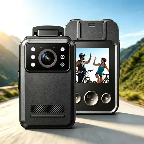 8K Small Body Camera  Mini Video Camera Camcorder Night Vision and Bike Mount On-The-Go Recording La