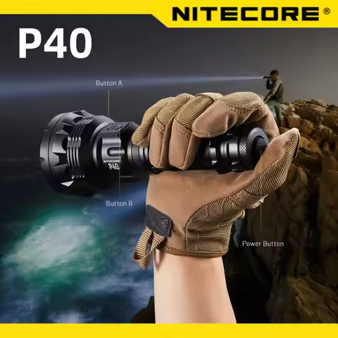P40-camping light NITECORE Hunting Flashlight 2000 lumens Ultra Bright Long Range flashlamp included