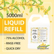 Cleanse360 Osmanthus Blossom Scent Hand Sanitizer 75% Ethanol Alcohol [Liquid/Spray Refill - 5000ml / 5L / 5 Liter]