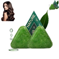 Nature Triangle Shampoo Bar, Nature Seven Green soap, Usman Grass Shampoo Bar, Green Triangle Soap F