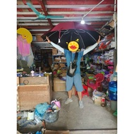 Super large umbrella with 145cm wide canopy, large umbrella with 105cm long handle, anti-overturning