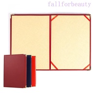 FALLFORBEAUTY A4 Agreement Folder, PU Leather Protective Certificate Diploma Cover, No Inserts Reinf