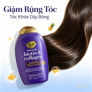 OGX Biotin Shampoo & Collagen 385ml Hair Thickening - Italian BIOTIN PURPLE Shampoo