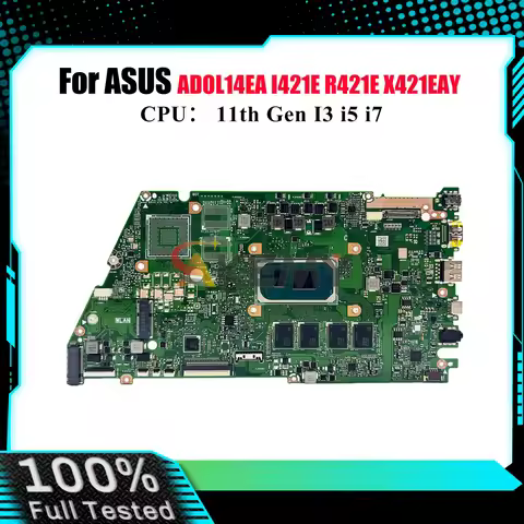 X421EA Laptop Motherboard For ASUS VivoBook K433E X421E I421E R421E X421EAY S433E ADOL14EA Mainboard