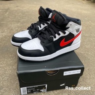 Sepatu Air Jordan 1 Mid Black Chile Red 100% original second size 38