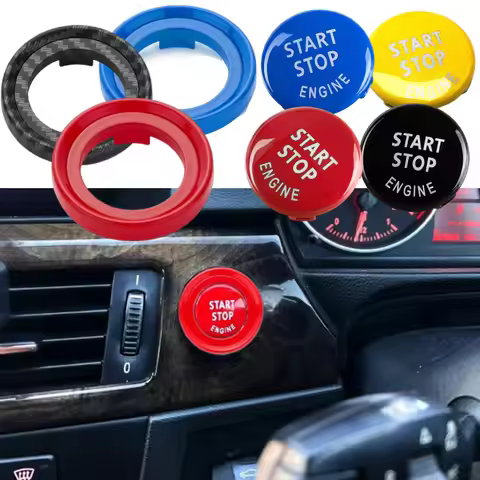 For BMW 3 Series M3 Z4 E90 E92 E93 E89 Car Start Stop Engine Switch Button Ignition Ring Frame Repla