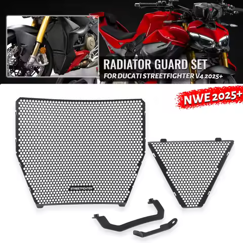 New 2025 Streetfighte V4 FOR DUCATI STREETFIGHTE V4S 2025+ Radiator Guard Set Motorcycle Radiator Gr
