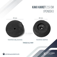 Kaki Karet 2,5 cm -Pendek- (PVC) Salon Speaker / Box Power / Amplifier