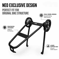 16 inch 20 inch JAVA NEO 3 folding bike special rear rack with 1 pair 80mm diameter easywheel alumin