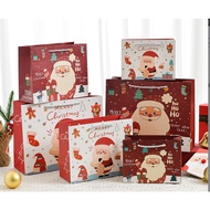 GIDA ️ Christmas Gift Bags Santa Claus Cartoon Pattern Paper Bag Festival Handle 2024