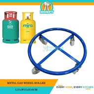 4 Wheel Heavy Duty Metal Gas Tank Roller / Metal Gas Stand / Gas Roller Base / Roda Tong Gas/ Metal 