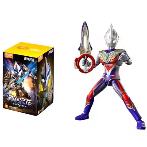 Blokees Ultraman Star Edition S Series 2 Bonding Spark Tiga & Aix Building Block Assembling Toys Gif