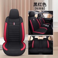 W4D ใหม่สี่ฤดูสากลเบาะผ้าลินินฤดูหนาวรถคันเล็กที่หุ้มเบาะรวมทุกอย่างห้าที่นั่งเสื่อปูพื้นและแผ่นปูรถ