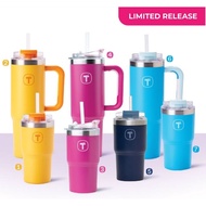 Genuine Tupperware Big T Thermal Cup 660ml / 1.1L - With Straw - Retains Heat Up To 48h