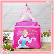 [Bibi Shop] Children's Tableware Genuine Cartoon Barbie Princess Snow White kitty Meal Bag Lunch Bag