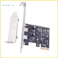 ROX USB 3 2 Gen1 PCIe Extension Card PCIE X1 to 2 Port USB C Adapter Data Transfer