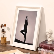 กรอบรูปไม้สีน้ำมัน ขนาดใหญ่ 4K 8K 24 นิ้ว 16 นิ้ว สำหรับตกแต่งบ้าน สไตล์เรียบง่าย โมเดิร์น ไม่มีภาพว