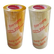200Yard 4F8 Clear Adhesive Tape 4.8cm 1.8Kg (1 Stick 6 Rolls) packing tape for packing cartons 55mic