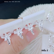 Bông tai trẻ em thời trang chất liệu bằng bạc MS068