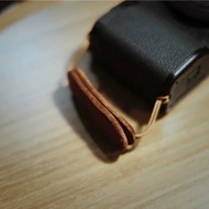Black Genuine Leather Hand Finger Ring Band Lanyard Strap Sling Handle Camera String Bracelet for Ri