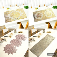Beautiful Premium Tablecloth Table Cloth Size 40x83 Cm Gold