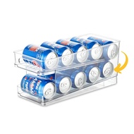 SG Beverage Can Drink 2 Tier Dispensing Rack Fridge Storage Organiser Rack Soft Drinks Auto Dispense