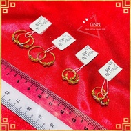 Gold 916 Tulen Subang S56 Round Design 916 Gold Gold Earring