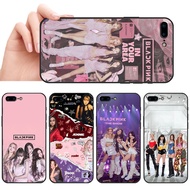 Soft black phone case for iPhone 5 5S 6 6S 7 8 Plus BLACKPINK Team casing Anti fall protective cover