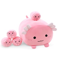 Axolotl Plush Cute Axolotl Stuffed Animal with 4 Baby Axolotl Plushies in Her Tummy, Soft Cotton Plu