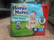 HAPPY NAPPY DIAPER M20/ HAPPY NAPPY PEREKAT ISI 20/ HAPPY NAPPY MURAH