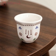 [COD] Ceramic Coffee Cup, Star Moon Pattern Ethnic Style Latte Espresso Mug, Cappuccino Cup 80/170/2