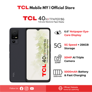 TCL 40 NXTPAPER 5G Smartphone | 6.6” Eye-Care Anti-Glare Display | 6+6GB RAM | 256GB ROM | 50MP AI C