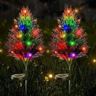 ST-🌊Christmas New Colorful Pine and Cypress Christmas Tree Garden Decoration Ground Lamp Lawn Lamp Outdoor Atmosphere La