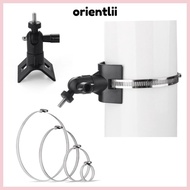 ORIENTLIIY Camera Pole Mount Bracket, Plastic Metal Clamp Security Camera Holder, Adjustable Univers