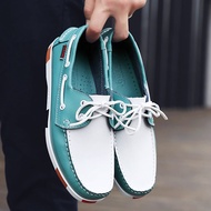 China manufacturer custom wholesale sailboat leather shoes comfortable men walking moccasins casual business boat shoe