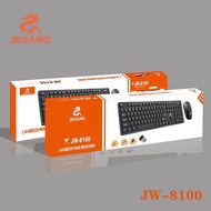 READY STOCK❤️‍🔥 JEQANG JW-8100 2.4G WIRELESS SET KEYBOARD AND MOUSE
