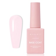 Rubber Gel Base for Nails,Ballerina Pink Base Coat Gel Nail Polish,Natural Color Base Gel Polish UV 