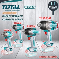 TOTAL 20V Li-ion Brushless Motor Cordless Impact Wrench 400-1350NM TIWLI2040,TIWLI20501,TIWLI2085,TO