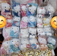 1套24隻 Hello Kitty Dear Daniel Mcdonalds 麥當奴 Mcdonald 全新正版 民國88年  1999年 麥當勞 西式 婚紗 中式 裙掛 韓服 泰服 中國服 禮服 