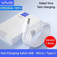 2024!! Cable Charger VIVO USB TYPE C/ MICRO USB Fast Charging  Fast Charge 2.0 100%/ KABEL DATA TYPE C = 5V-9V - 2.4A/3.0A AMPERE Cassan-Casan HP Max 4g 5g Ori Original Warna Putih Flash change FlashChange 2,0 A Y71 Y81 Y83 Y85 Y01 Y91 Y93 Y95 Y91c Y1s