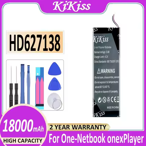 KiKiss Battery HD627138 LR386387-3S 13500mAh/18000mAh For One-Netbook onexPlayer Onex Player mini On