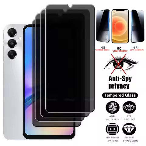 4Pcs For Samsung A05S Glass Samsung Galaxy A05S Tempered Glass Phone Privacy Anti-Spy Cover Glue Scr