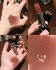 【包郵】Dior 迪奧烈艷藍金唇膏絲絨 707# Rouge Dior / 傲姿絲絨唇膏 3.5g【磁吸外殼】💄