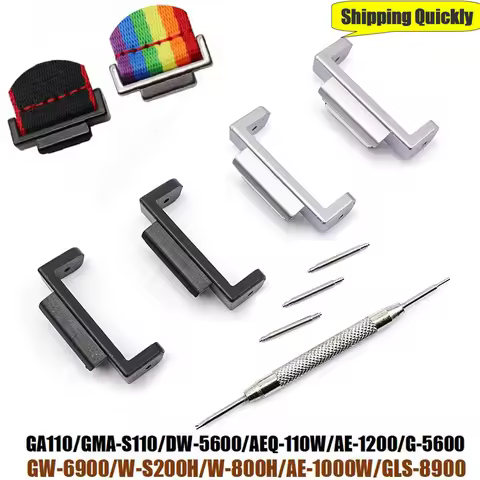One Pair Adapter Connectors GA110/GMA-S110/DW-5600/AEQ-110W/AE-1200/GW6900/W-S200H/GLS-8900 Watch Ba
