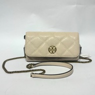 【美收精品】TORY BURCH 羊皮菱格紋鍊條WOC長夾斜背包 88-987-4