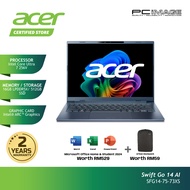ACER/SWIFT GO 14 AI SFG14-75-73XS (CU 7 256V/16GB D5/512GB G4/14" WUXGA OLED IPS/W11H/HOME24+M365B/2