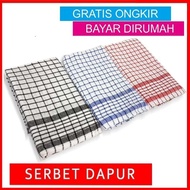 3Pcs Kain Lap Cuci Piring / Serbet Dapur Serbaguna / Kain Pel