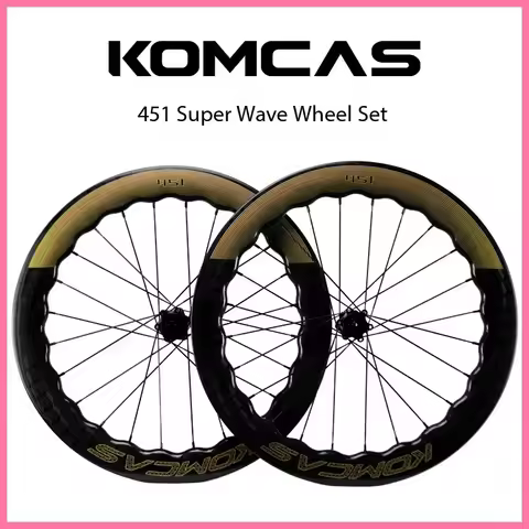 KOMCAS 451 carbon wheels 20inch Folding bike disc brake road wheelset Folding bicycle wheels 50mm 45